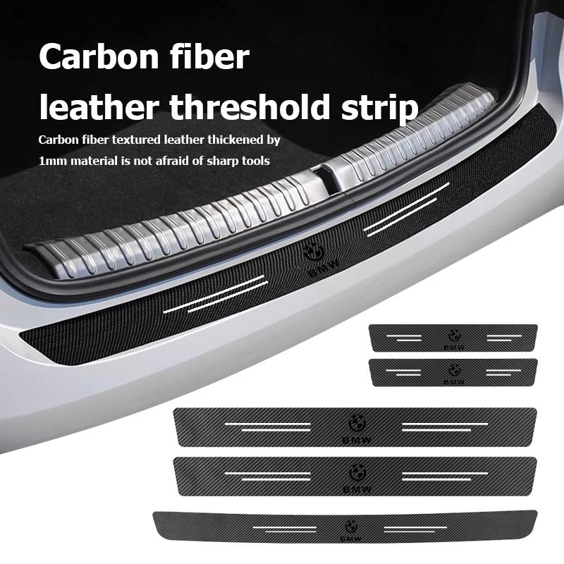 HINB3 Car Door Carbon Fiber Sill Anti Scratch Protection Strip For BMW X1 X2 X3 X4 X5 X6 F49 F39 F25 G01 F16 G06 G07 F25 F30