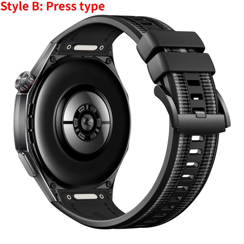 Silicone+Woven Strap For Huawei Watch GT6 Pro 46mm Sport Strap for Huawei Watch GT6 Pro 46mm Bracelet Correa Accessories