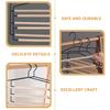 Wrought Iron Wooden Trousers Hanger Pant Hangers Multi Tie Multilayer Jeans Light Luxury