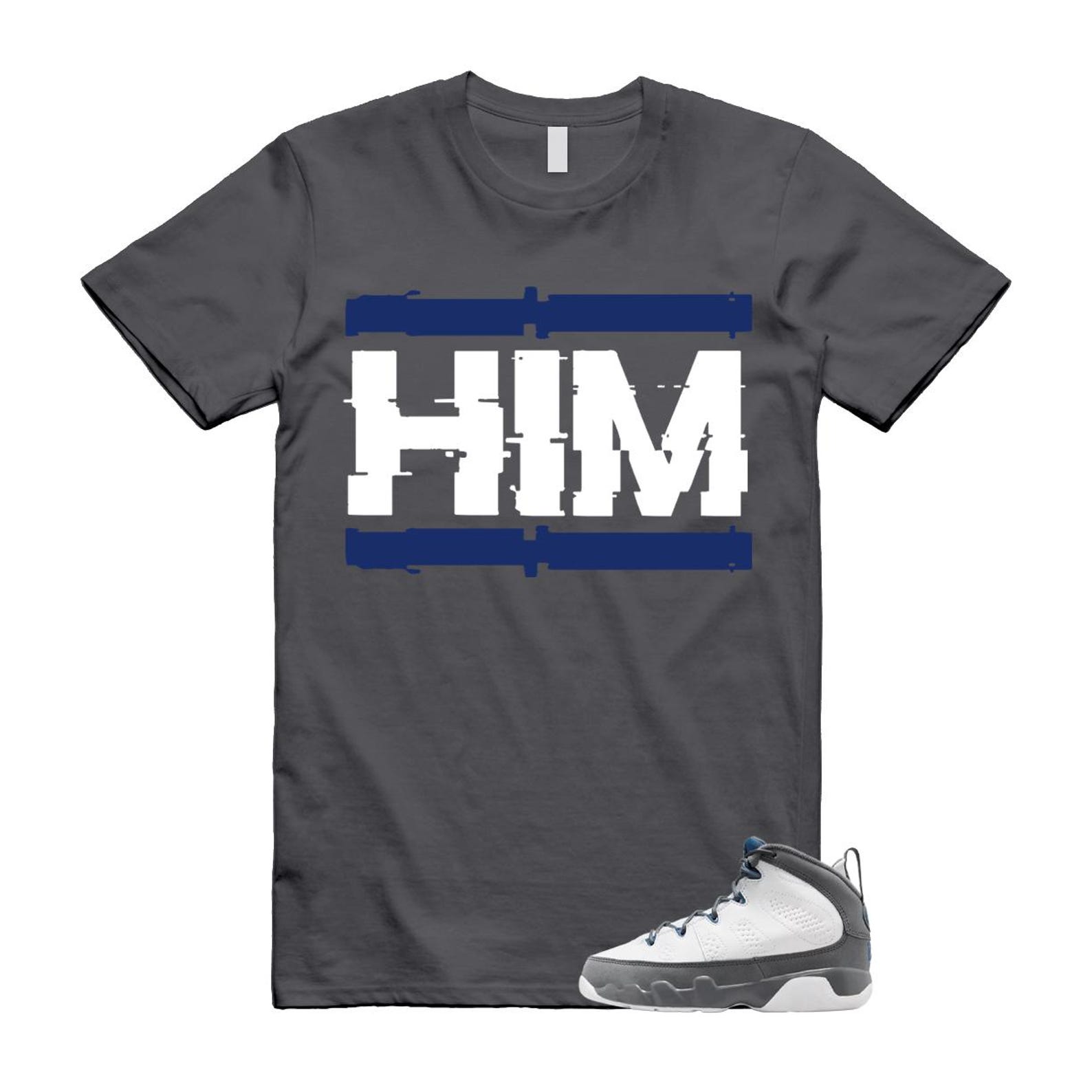 9 French Blue Flint Grey White 2026 T Shirt Match HIM S
