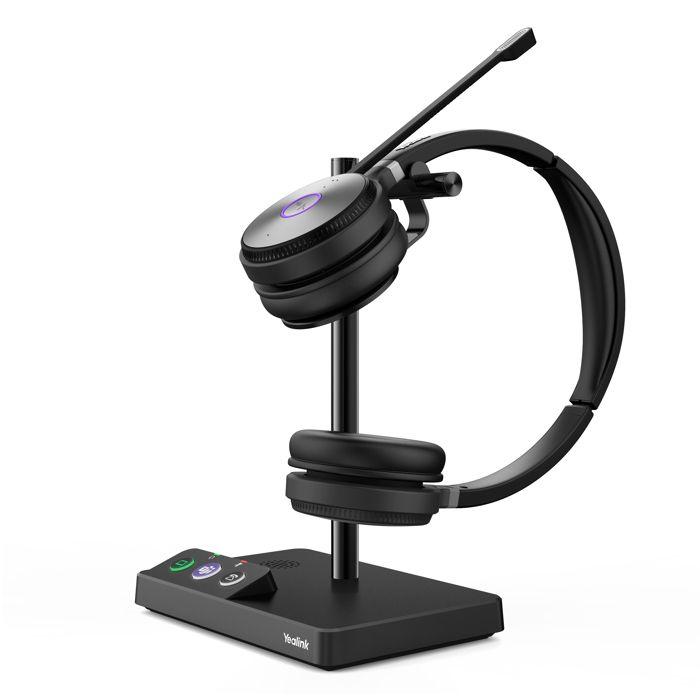 Casque audio sans fil - Yealink - WH62 Dual Teams - Noir - Connectivité USB - Batterie lithium rechargeable