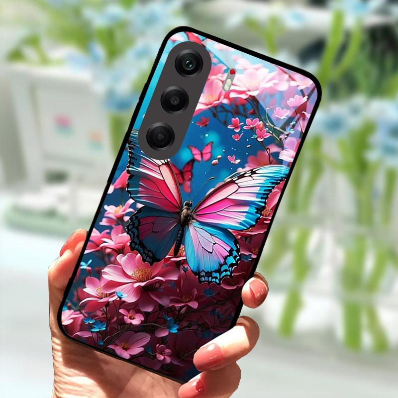 Phone Cover For Tecno Camon40 40Pro 4G Fashion Tempered Glass Anti Drop Protection Shell For Tecno Camon 40 Pro Case CM6 Funda