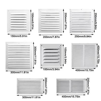 Air Vent Grille Air System Net Cover Screen Exhaust Outlet Window Square Vent Heating Cooling Vents Plate