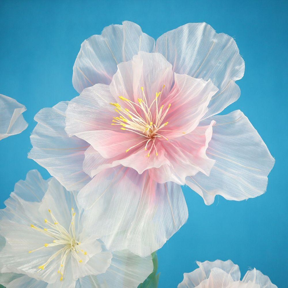 Giant Gauze Large Flower Head 30/40/50cm Fake Flowers New Yarn Flower  Outdoor