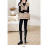 New Women's Padded Vest Mid-length Cinched Waist Thickened Loose Sleeveless Jacket For Autumn Winter