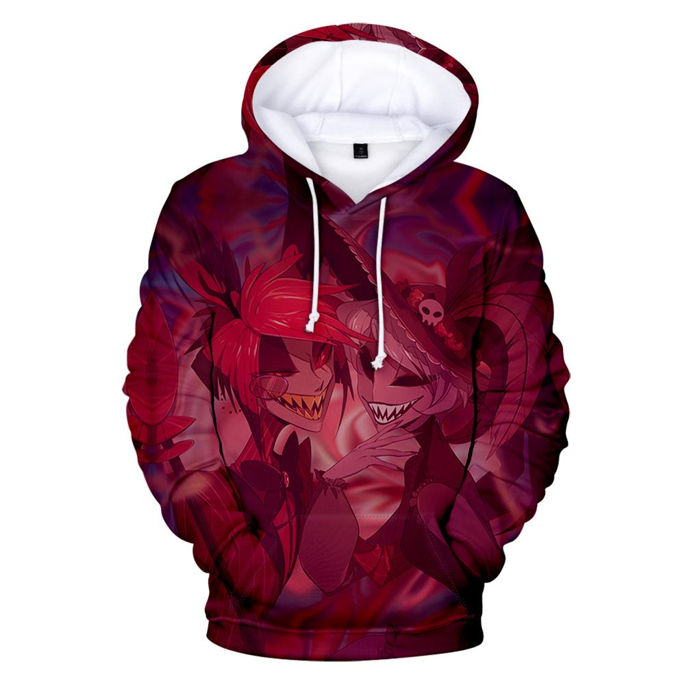Hazbin Hotel Hoodie Sweatshirt for Mens Womens Unisex Graphic Printed Cool Tie Dye Streetwear Hoodie