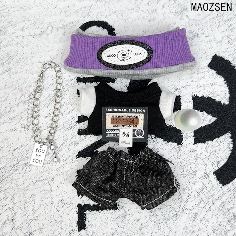 

17cm High-Energy Labubu Doll Clothes: Wild Cool Set 3.0 for First, Second, and Third Generation Dolls Fits 1st, 2nd, 3rd Gen Labubu (Doll Not Included)