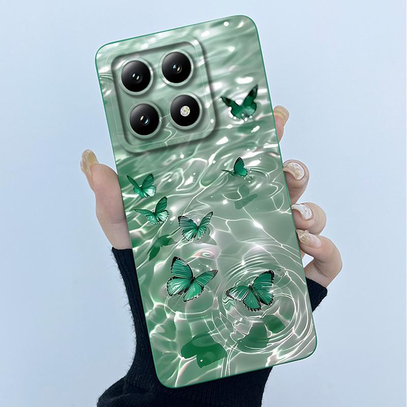 

For Xiaomi 14T Pro 5G Case Soft Silicone Protective Cover Fashion Simplicity Floral Fundas for Xiaomi14T 14 T Pro Phone Coque Xiaomi 14T