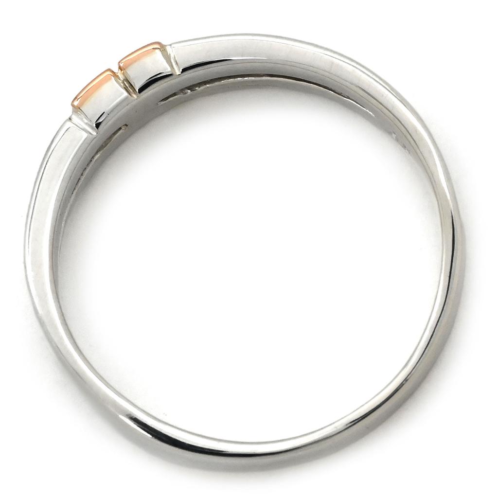 Courreges - Logo combination ringRing ring Silver925/18K Pink Gold #11(JP Size) Array