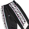Li Ning Sports Série Basketball Imprimé Lettres Pantalon de Sport Jambe Droite Homme Bas Noir AKLR943-2
