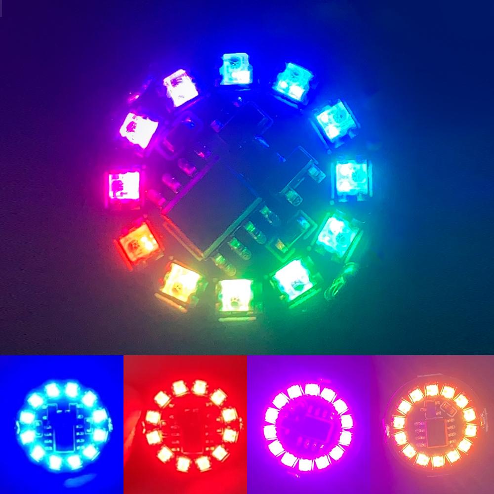 Colorful Wireless LED Magnetic Control Induction Light Breathing/Gradient/Rotation/Running Light DIY Landscape Sand Table Light
