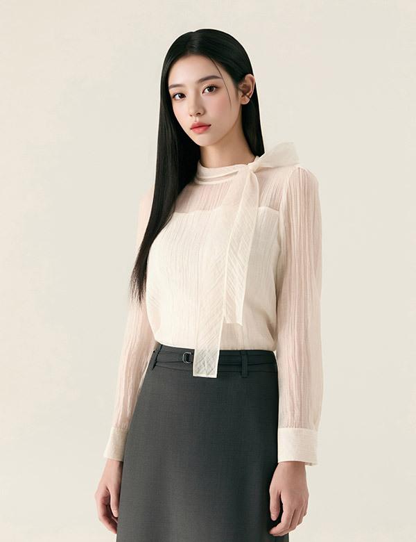 Roem Belted H-Line Long Skirt (Set) Rmwhg24R11