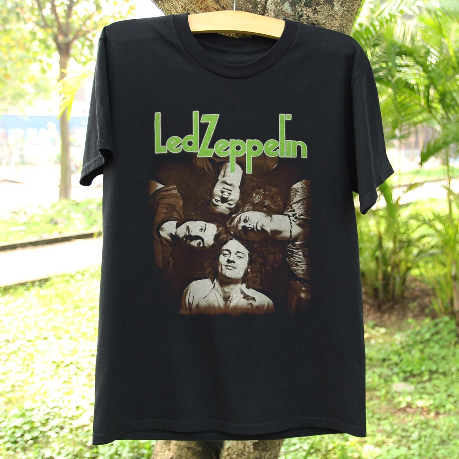 Led Zeppelin Band Concert Rock Tour Black Unisex T-shirt Size S-5XL XXXXL