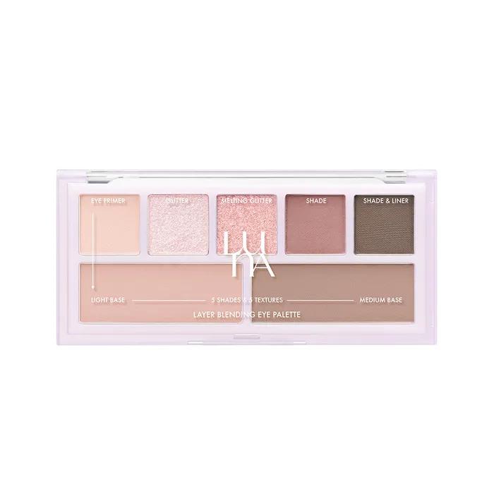 Palette d'ombres à paupières à mélange de couches