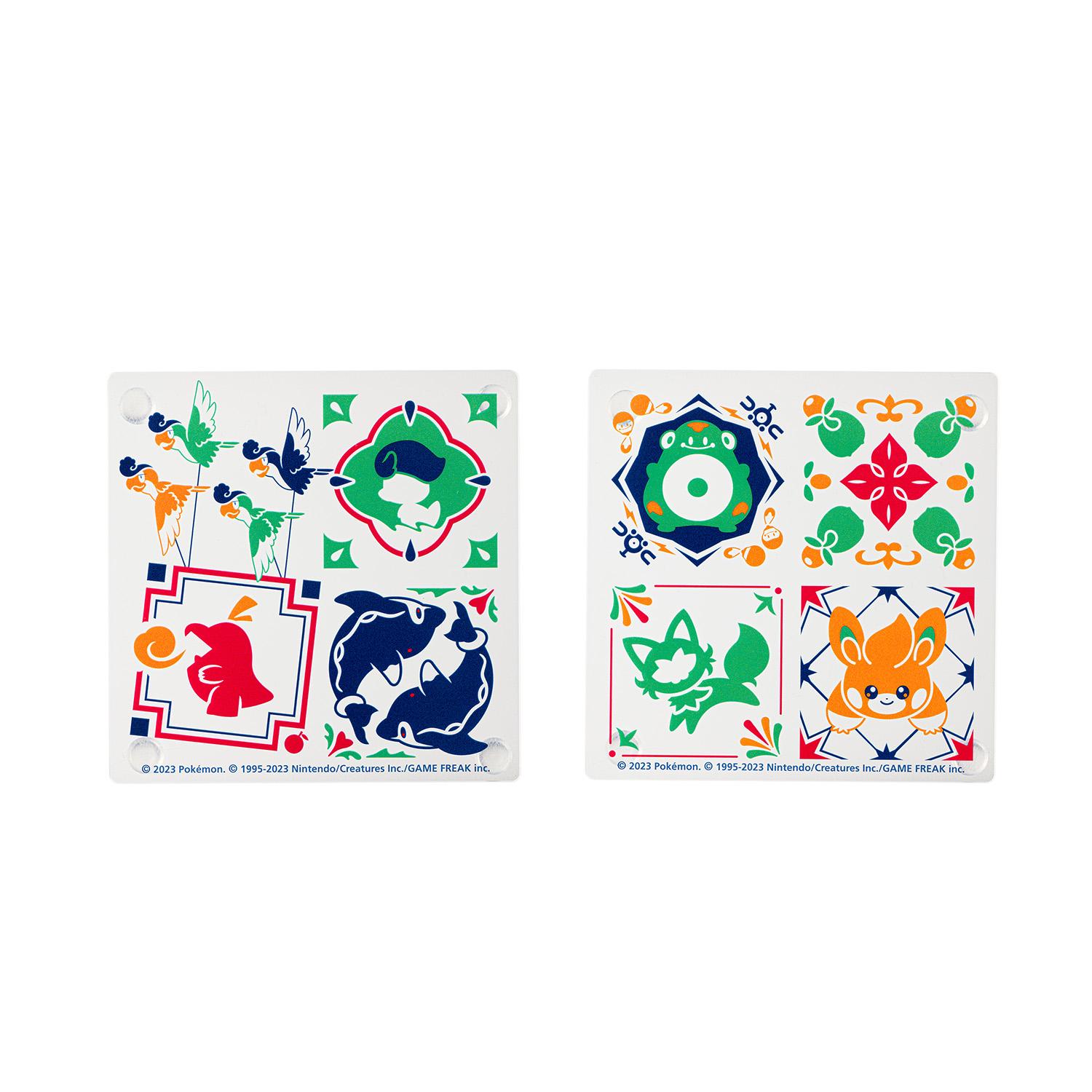 [Pokemon] Pokemon Center Paldea Tile Acrylic Coaster 2-Piece Set