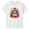 Cute Shih Tzu Dog Portrait With Unisexs TShirt Shih Tzu Dogs Pets