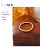 18k Gold-Plated Stainless Steel Round Bead Ring - European and American Luxury Fashion Jewelry
