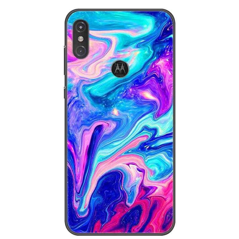 

For Moto One Vision Case Luxury Silicone TPU Soft Cover Phone Cover Для Motorola Moto One Action Macro Протиударний мармуровий чохол Moto One Vision