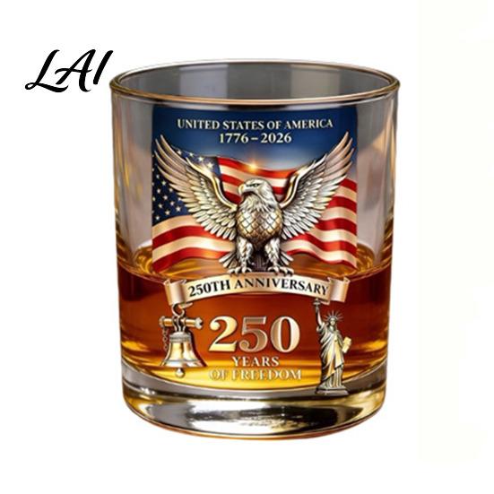 Ice-cold Drink Mug America 250th Anniversary Glass We The People Whiskey Liquor S