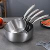 Flat Bottom Milk Pot No Coating Stew Pot Universal Stainless Steel Saucepan  Induction Cook-top
