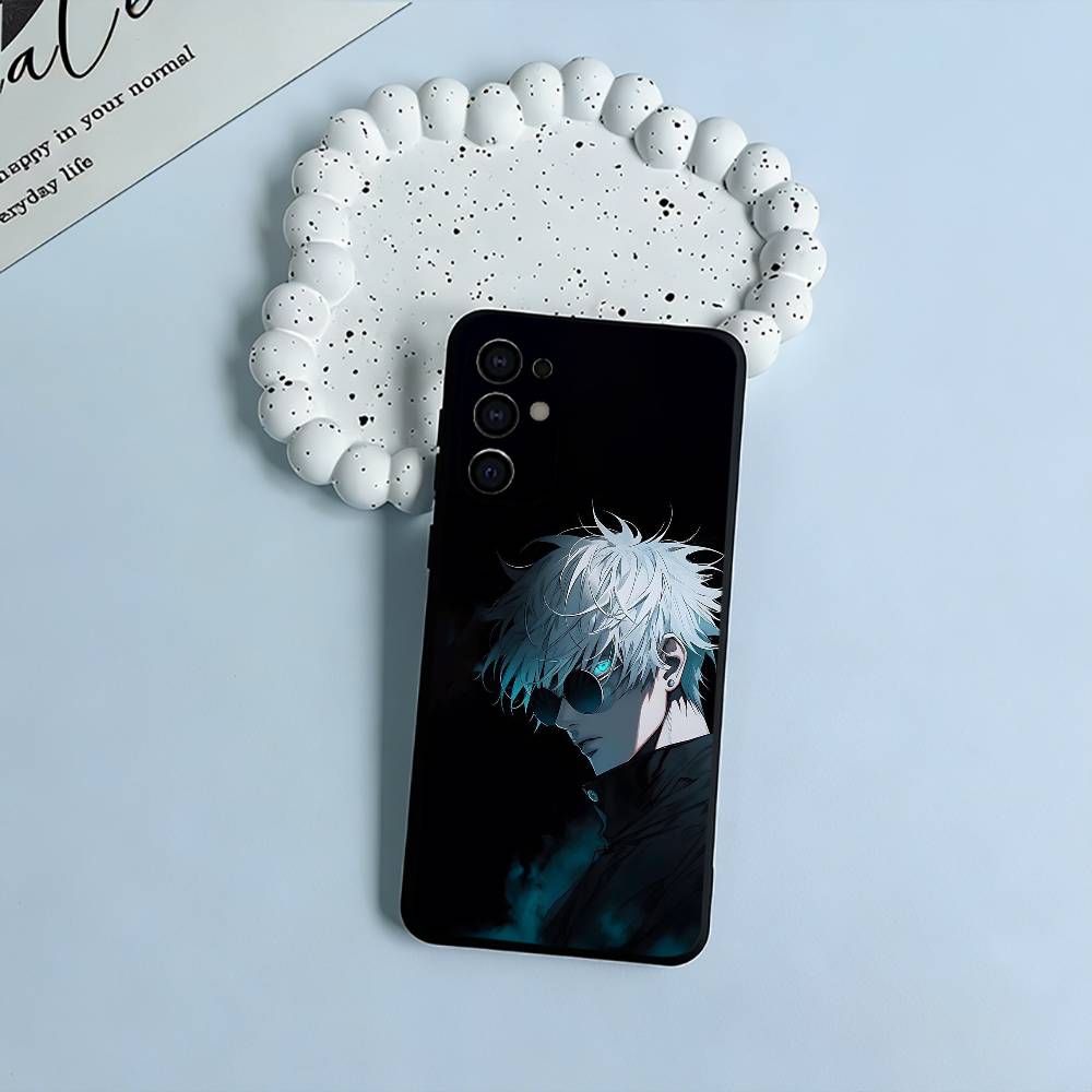 Favorite Anime Characters-S-Satoru G-Gojo Soft Silicone Case for Samsung S25, S24, S21, S22, S23, S30, Ultra, S20, Lite-Black