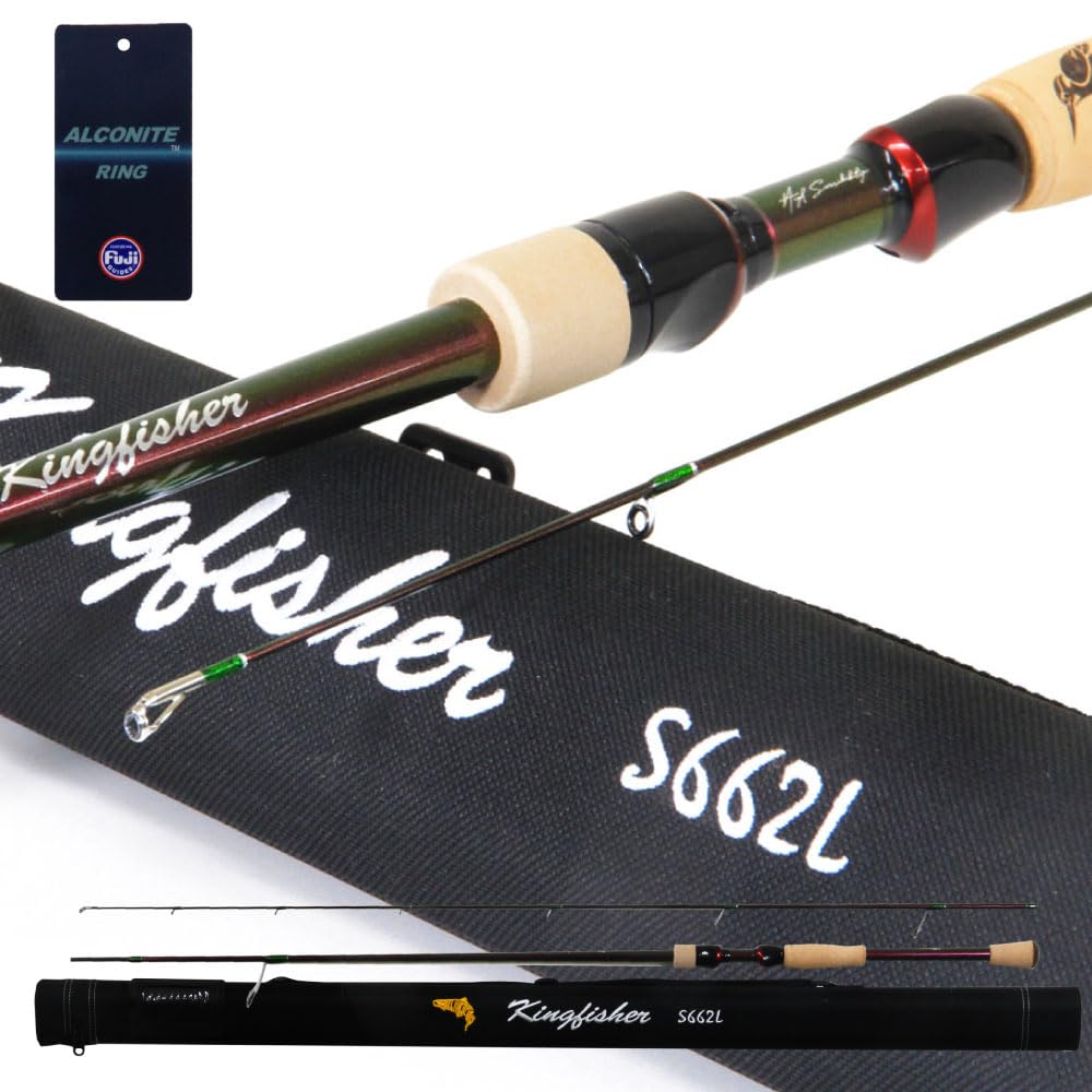 Orig Fishing Tackle Kingfisher Trout/Bass S662L Lure Style with Hard Rod Case (ori-784054)