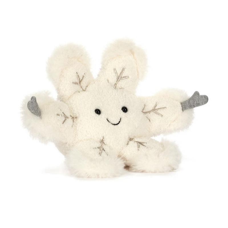 2025 new JC Fun Winter Snowflake Plush Toy Christmas Doll Soothing Doll as a gift for your girlfriend