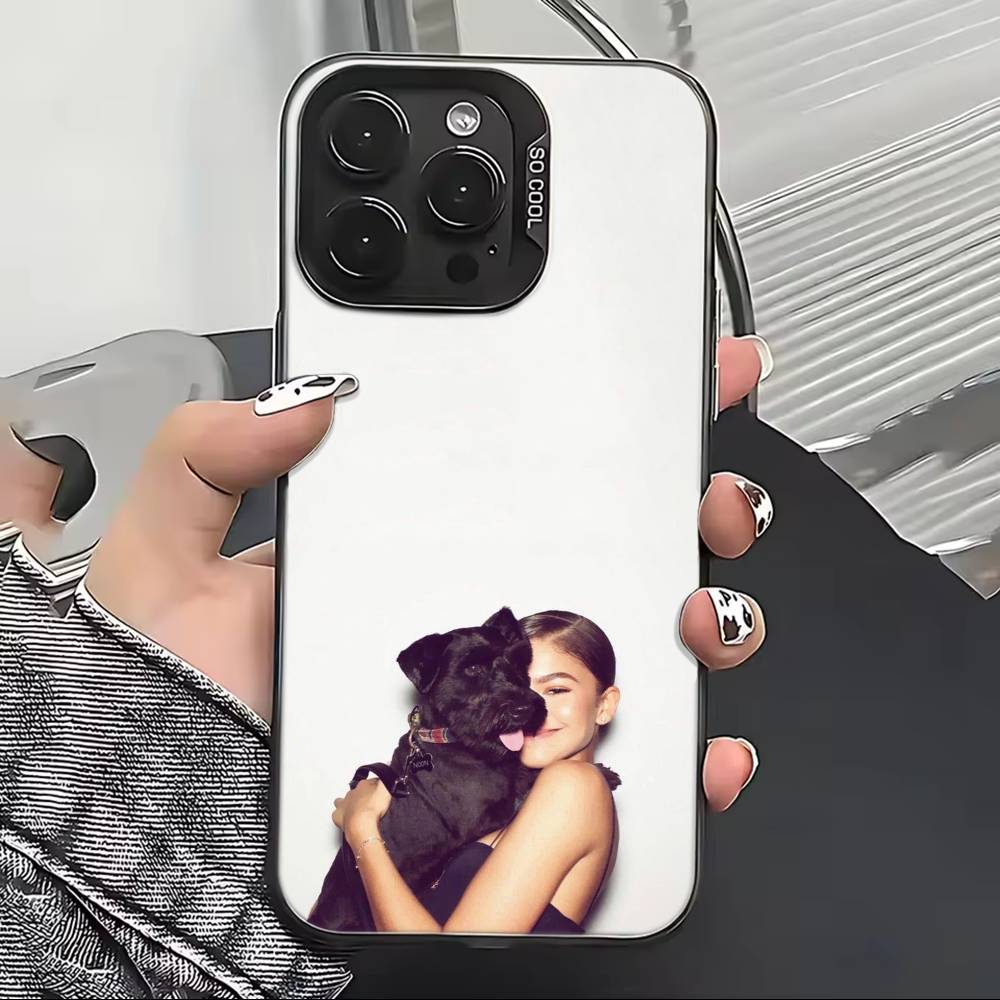Z-Zendaya Hot Actress Phone Case For iPhone 17,16,15,14,13,12,11 Plus,Pro Max,XS,Colorful Silver Black Cover