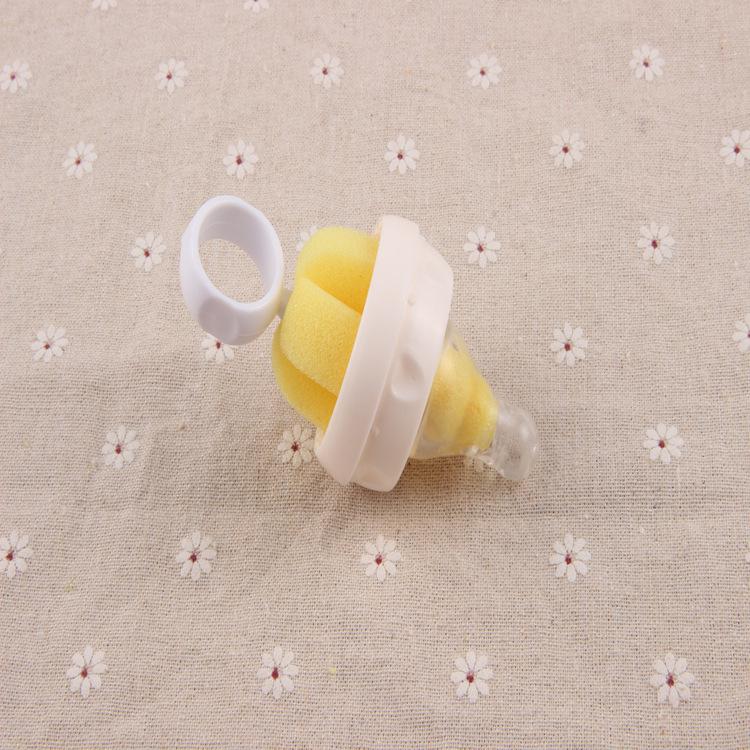Wide & Standard Mouth Baby Bottle Nipple Brush with Sponge - Individually Packaged