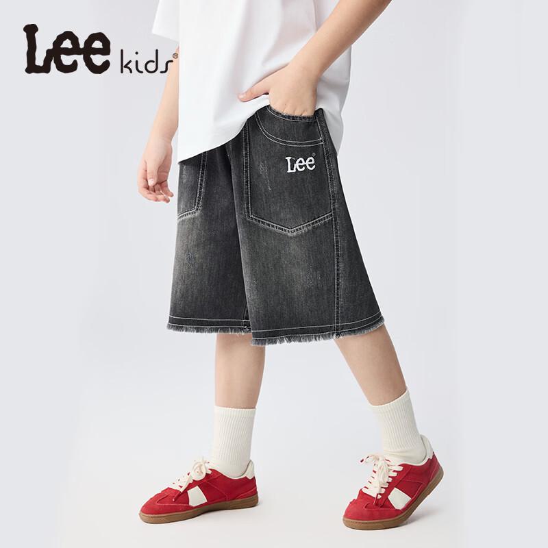 Lee Boys' Distressed Raw Edge Denim Shorts