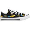 Converse Chuck Taylor All Star Canvas Abrasion Resistant Low Top Kids Canvas Shoes Black Green Yellow 671293C