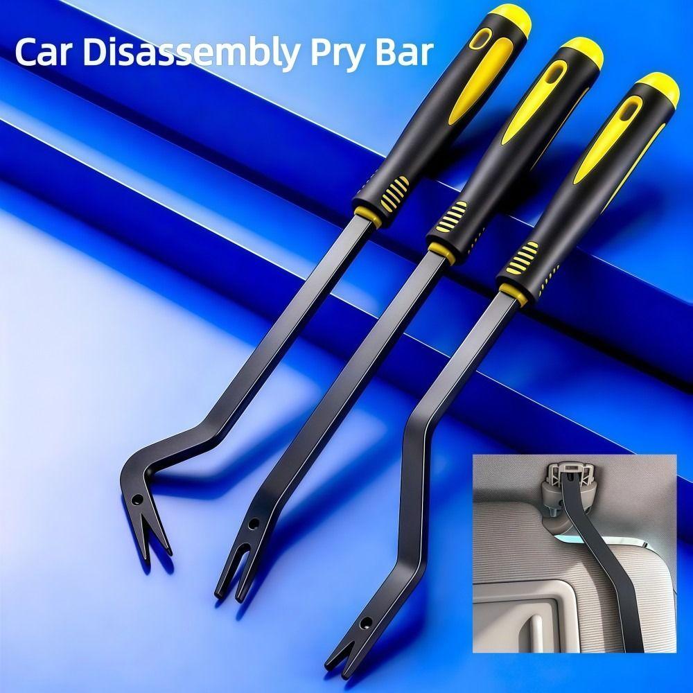 MultiPurpose Car Roof Handle Removal Tool Scratch-resistant Anti-slip Vehicle Clip Removal Hook Long Handle Steel Handle Pry Bar
