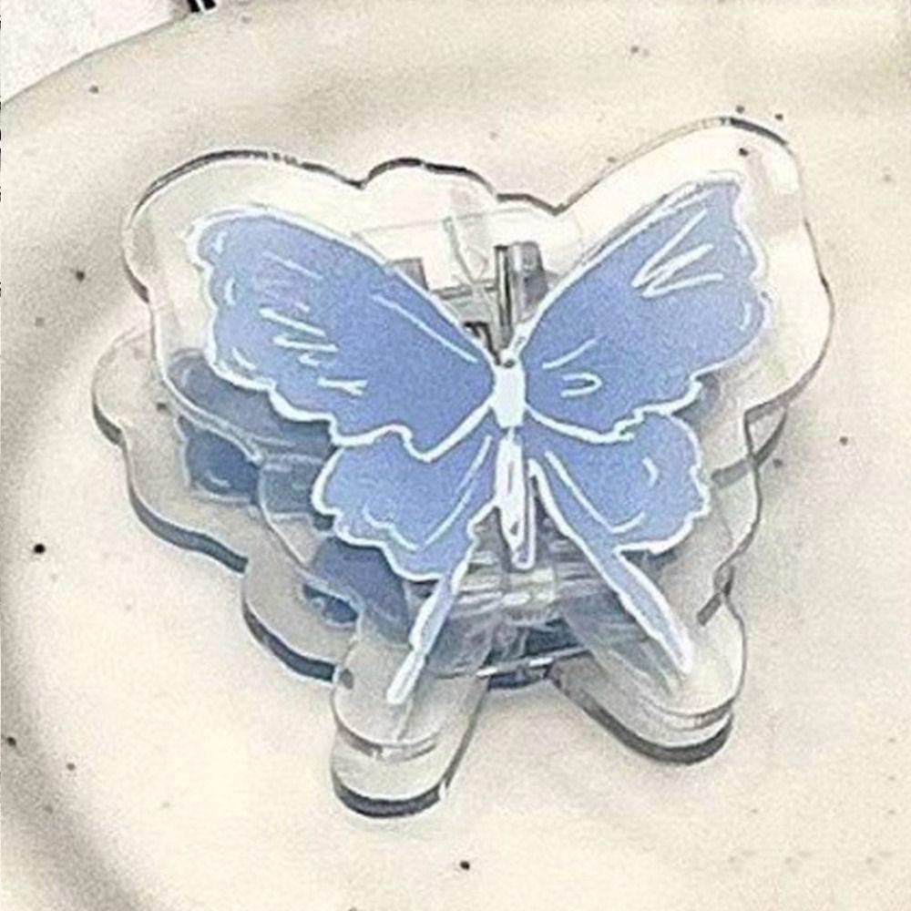 Farbverlauf Schmetterling Acryl Büroklammer Paperclip Cartoon Notizklammer Niedlicher PP Clip Kinder
