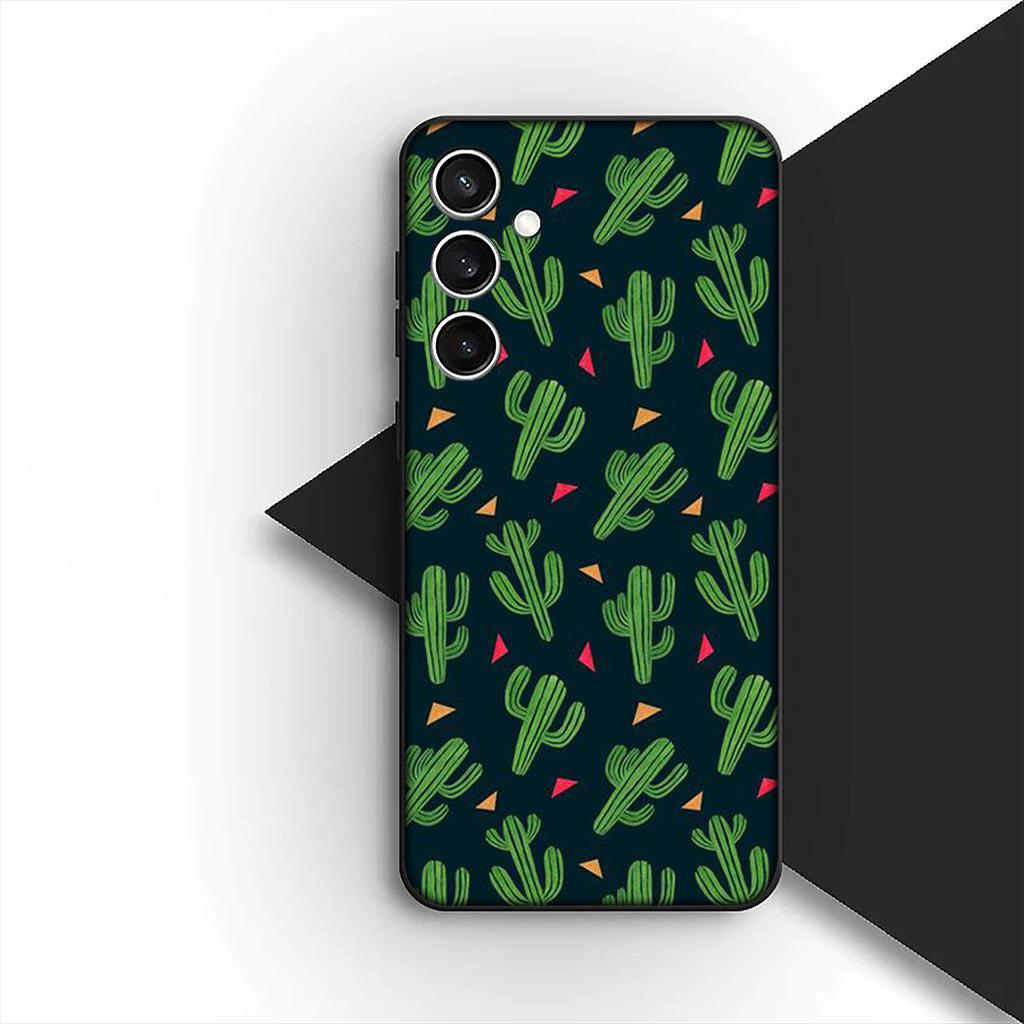 Cactus Wallpaper Phone Case for Samsung Galaxy S20 S22 S21 FE Ultra Plus A07 A17 A15 A16 A25 A57 A37 Protective Cover