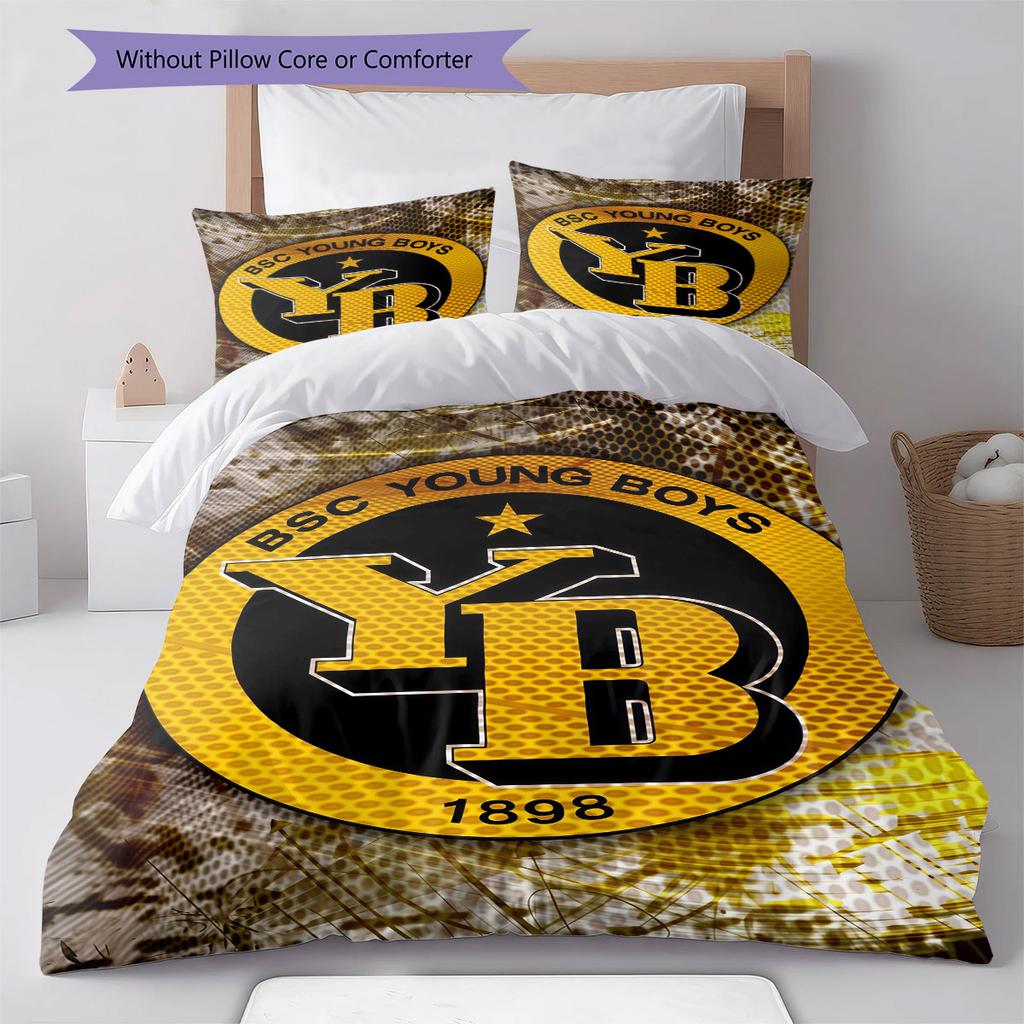 BSC Young Boys Pattern Bedding Home Decoration Birthday Gift ( 1 Duvet Cover + 2 Pillowcase, Without Core),fan Merchandise.