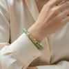 Enamel Vintage Cloisonne Bangle Colorful Women's Hand Bracelet Rhinestone Flower Bangle Girls