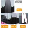Fit For BMW 3 Series G20 G21   - Silvery Carbon Glossy Black Column B C Pillars Post Window Cover Trim Sticker