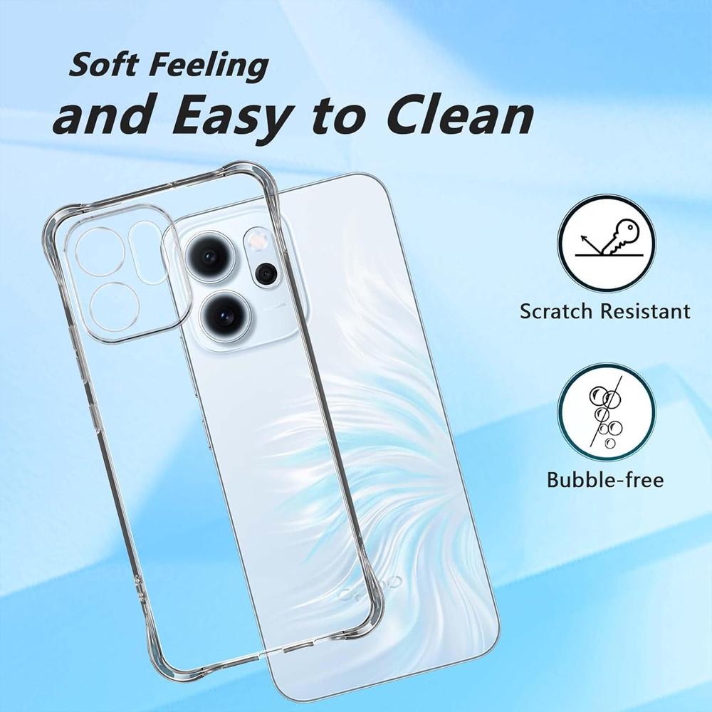 Clear Silicone Shockproof Cover Coque For OPPO Reno14 F Case Lens Protection Shell OPPOReno14 FS Reno 14 Pro 14F 14Pro 14FS 5G