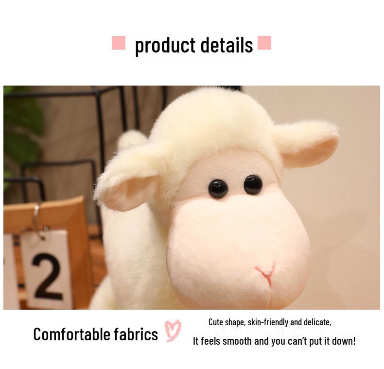 Cute Donkey and Sheep Farm Animal Educational Doll for Kids