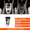 For Saab 9-3 2003-2011 Real Carbon Fiber Sticker Transmission Gear Shift Panel Trim Cover Car Accessories Interior Decorative