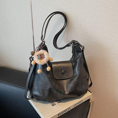 Multifunktionale Tasche mit großem Fassungsvermögen Damen Herbst und Winter neue Schultertasche Retro Umhängetasche Pendlerrucksack