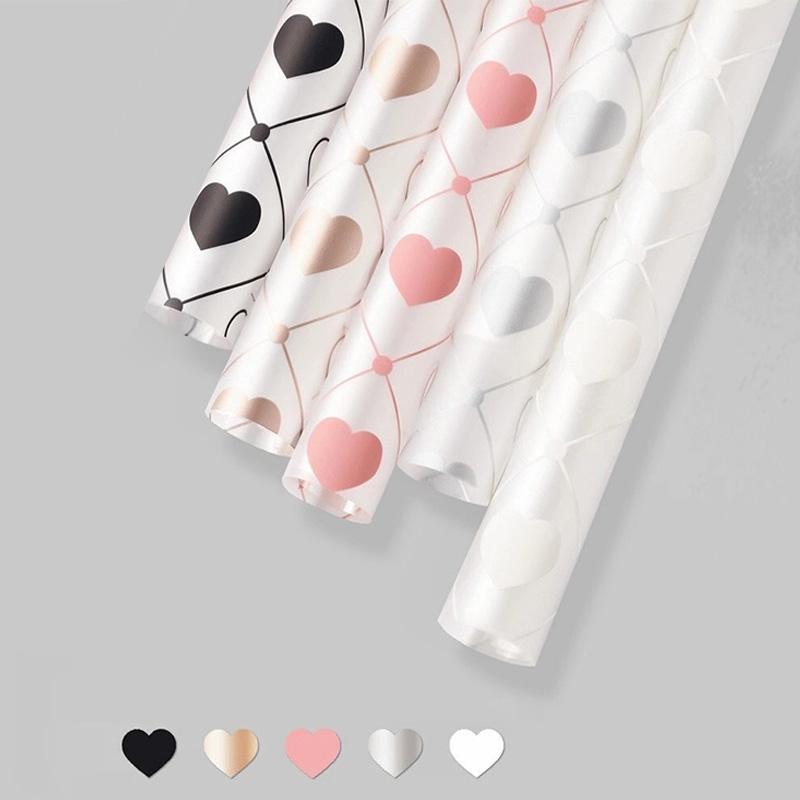 

20шт пластиковая бумага водонепроницаемый цветочный упаковочный материал с сердцем любви Цветочная упаковка