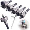 Multi-Material Cutter Hole Opener  Set Durable Design Drill Bit  Zinc Zinc Alloy Materials