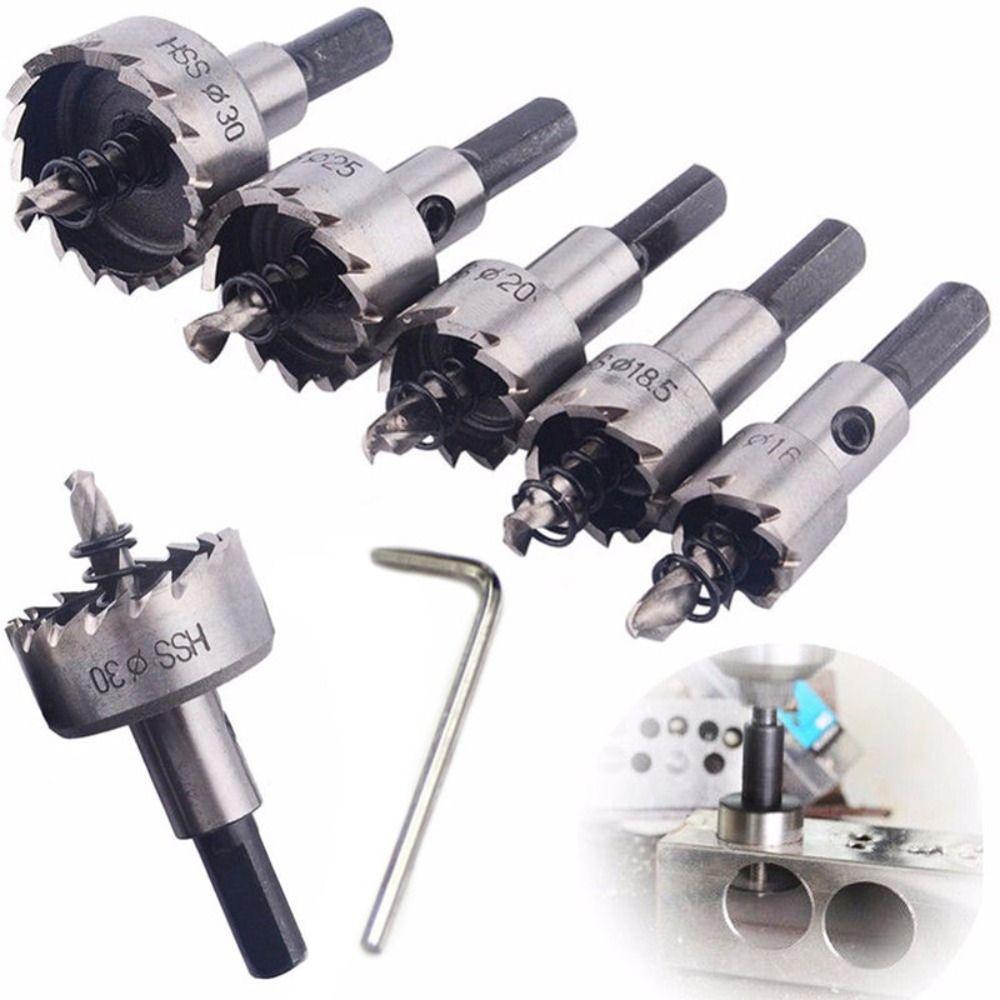 Multi-Material Cutter Hole Opener  Set Durable Design Drill Bit  Zinc Zinc Alloy Materials