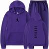 Mens Hoodie Tracksuit Set 2026 Fall Long Sleeve Sportswear Casual Outfit Gym Daily Wear