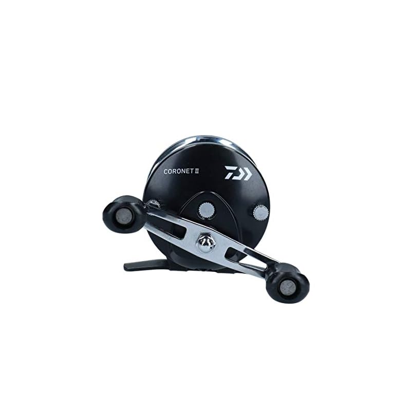 Daiwa Coronet 2 Naviják na ledový rybolov, Černý, Pravoruký (Model 2020)