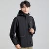 Unisex Windproof Embroidered Team Jacket for Men Women Hiking Workwear Travel Outdoor Jackets