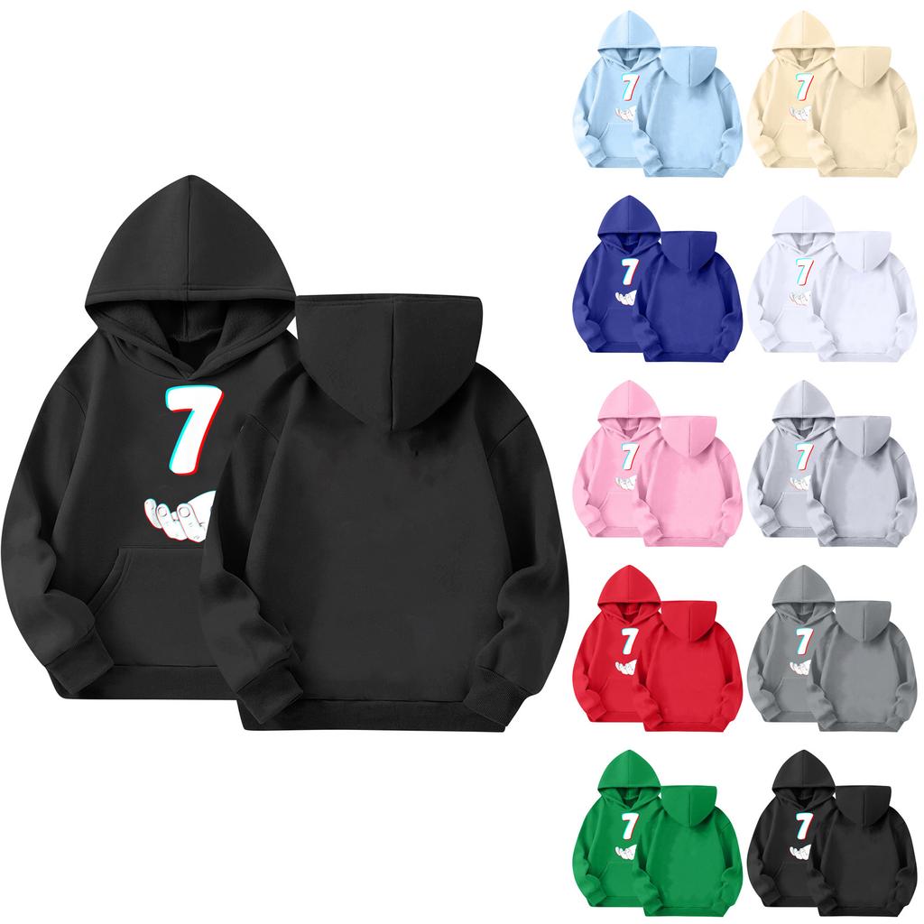 Cute Hoodies For Teen Children Trendy Preppy Hooded Sweatshirts Oversized Long Sleeve Shirts Clothes For Children