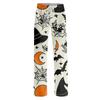 Damen Halloween Print Kordelzug Hose Lässige Lockere Passform Lounge Hose Weicher Leichter Stoff Volle Länge Pyjamahose für den Alltag