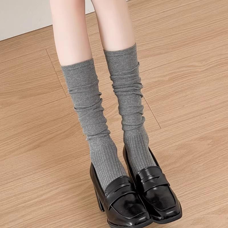 Western Style Rider Boot Calf Socks Stretchy Knight Boots Long Socks Soft Comfortable Knitted Stocking For Women Warm Accessory